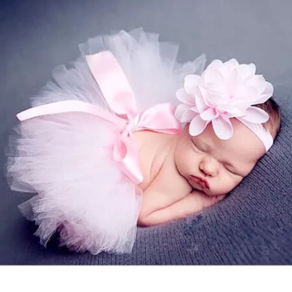 Baby Photo Prop Pink Tutu Newborn Girl